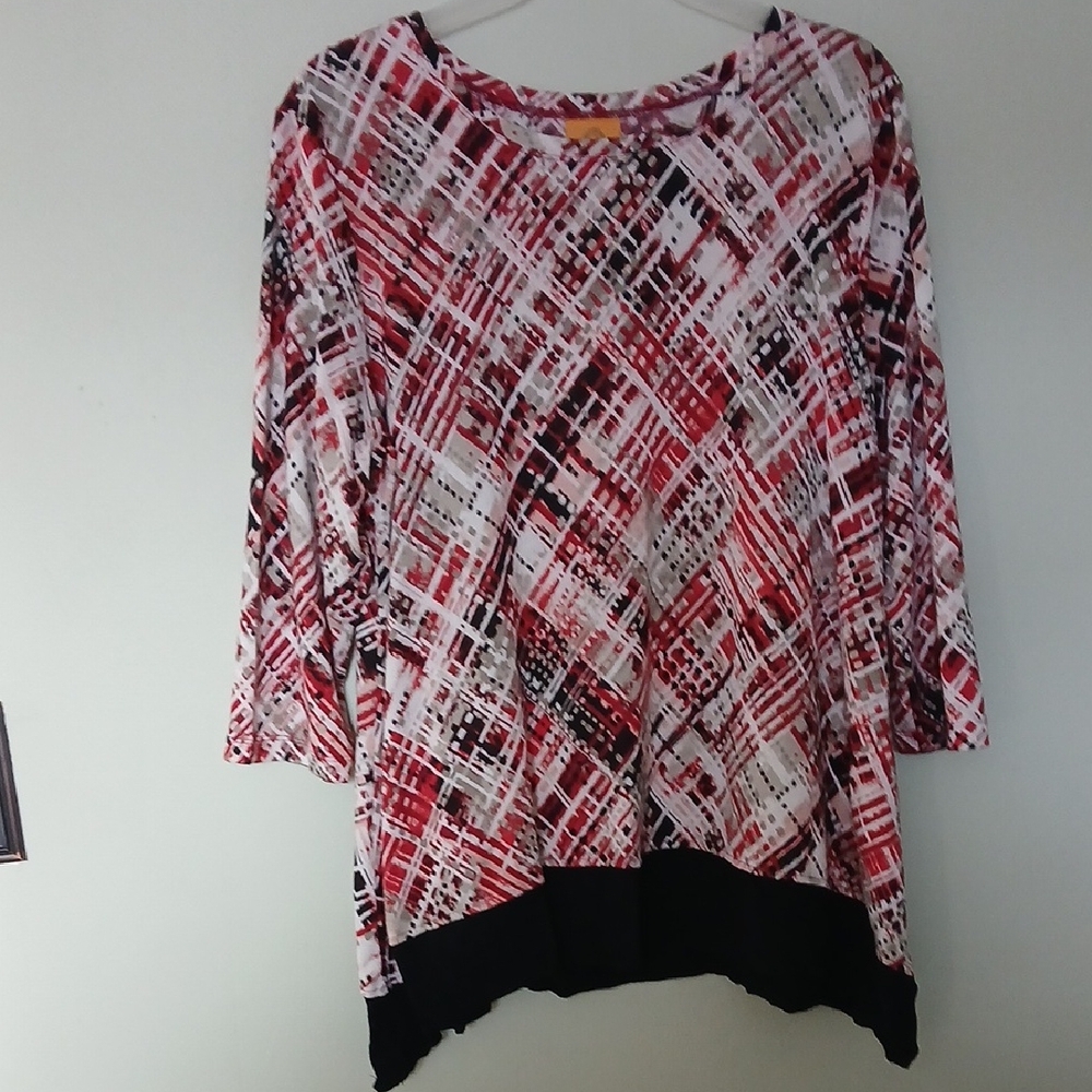 Ruby Rd. Multicolor Patterned Blouse XL